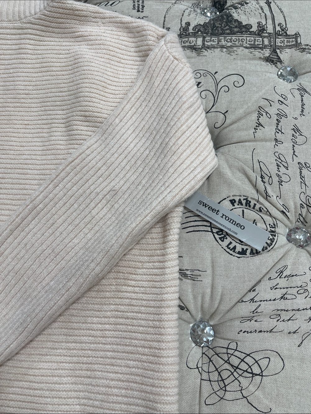 🇨🇦 Sweet Romeo Rib Knit Sweater Turtleneck Sweater - Picture 3 of 12